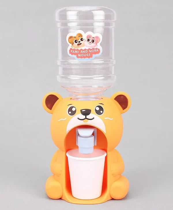Cute Bear Water Dispenser Toy for Kids – Mini Drinking Fountain Cartoon Kitchen Toy (Random Color)