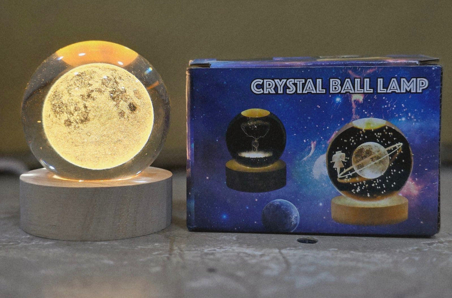 3D Moon Lamp β Touch Control LED Night Light (Rechargeable)