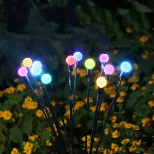 Garden Lights – Upgraded Solar Powered Firefly Lights (Warm Light)