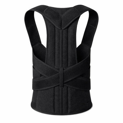 Adjustable Back Support Belt | Posture Corrector | Breathable Spine & Shoulder Support Brace for Men & Women