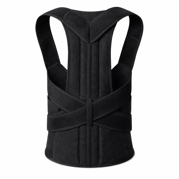 Adjustable Back Support Belt | Posture Corrector | Breathable Spine & Shoulder Support Brace for Men & Women