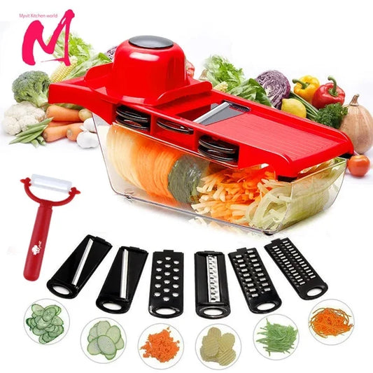 10-in-1 Mandoline Slicer – Multifunctional Vegetable Cutter & Grater