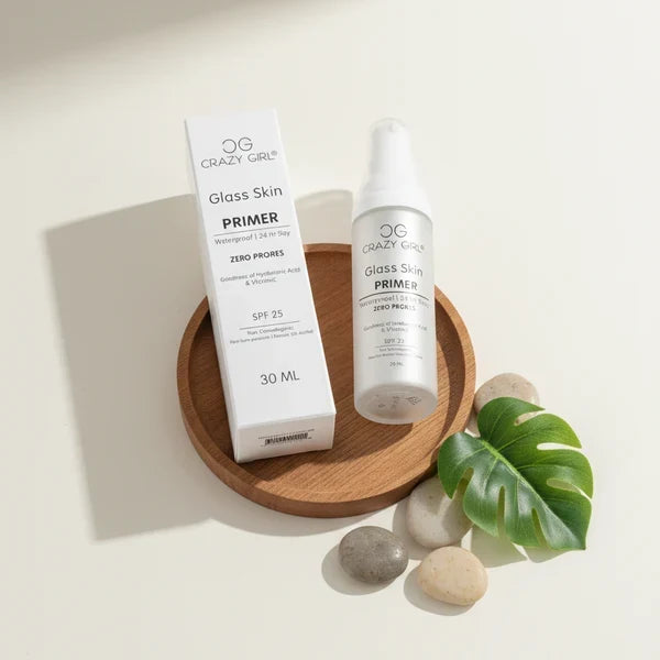 Crazy Girl Glass Skin Primer – Pore-Blurring, Hydrating & Illuminating Primer (30ml)