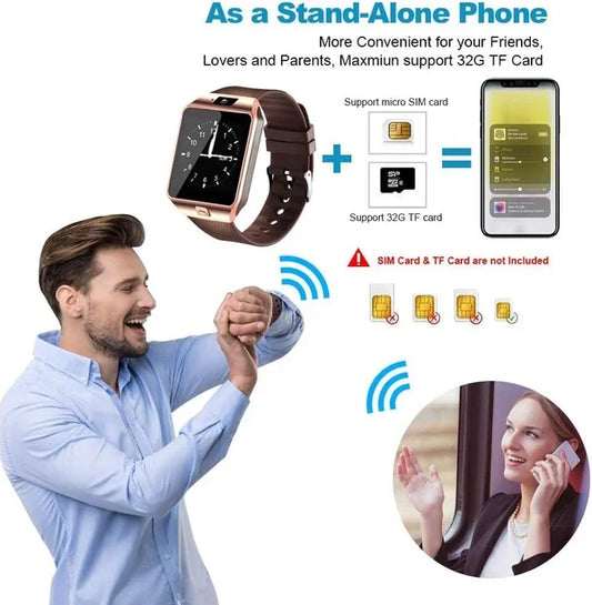 “DZ09 Bluetooth Smartwatch | Touchscreen Smart Watch for Android & iOS”