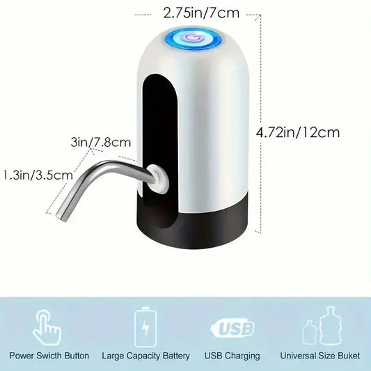 Automatic Electric Water Bottle Pump | USB Rechargeable Dispenser