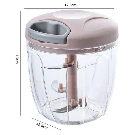 Mini Speedy Manual Food Chopper – Hand Pull Vegetable & Meat Grinder