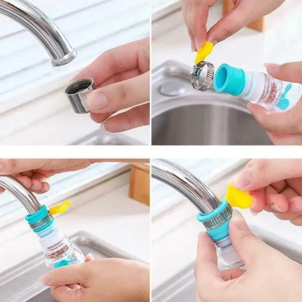 360° Rotatable Kitchen Faucet Water Filter – Adjustable Tap Nozzle