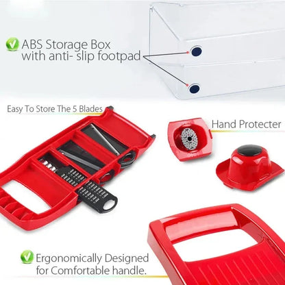 10-in-1 Mandoline Slicer – Multifunctional Vegetable Cutter & Grater