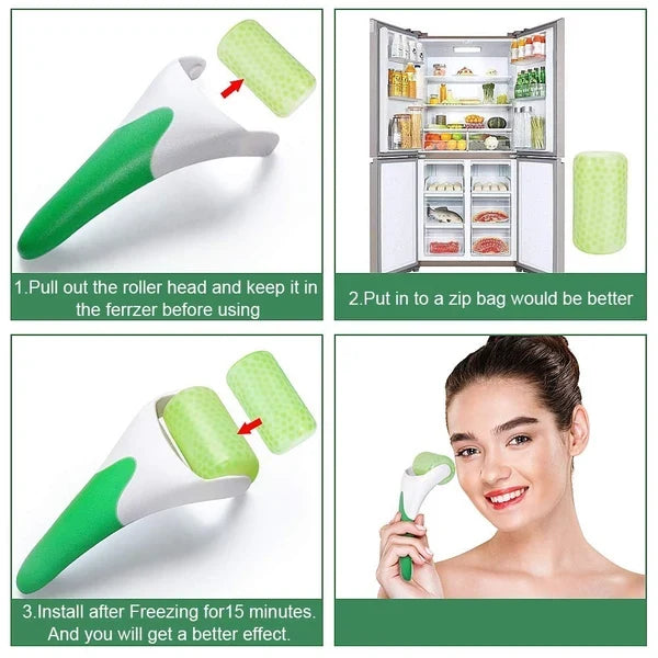 Anti-Wrinkle Face Ice Roller – Pain Relief & Skin Lifting Facial Massager Tool