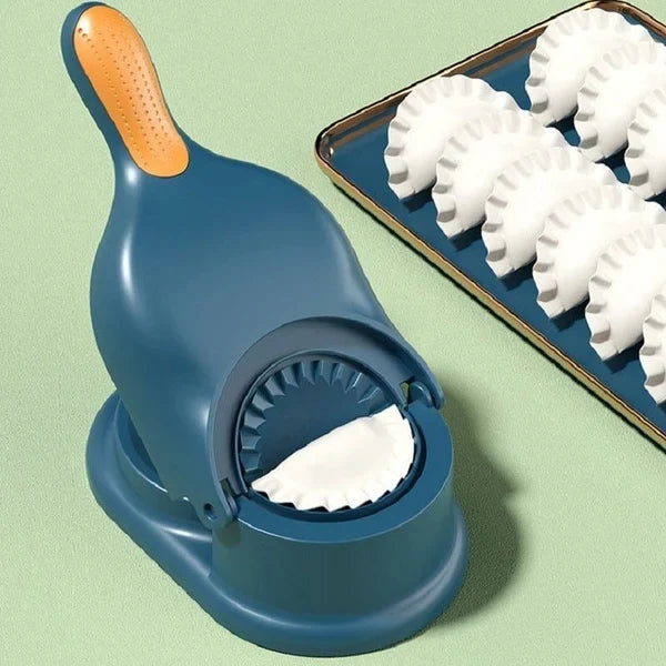 2-in-1 Manual Dumpling Maker & Dough Press – Portable Samosa & Gujiya Mould Tool
