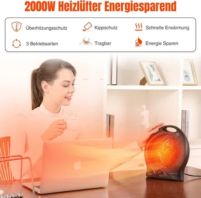 Imported Fan Heater – Portable Electric Room Heater for Home & Office