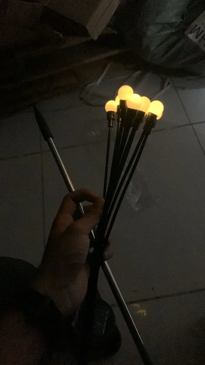 Garden Lights – Upgraded Solar Powered Firefly Lights (Warm Light)