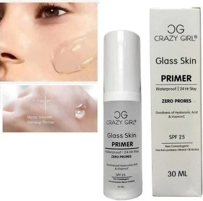 Crazy Girl Glass Skin Primer – Pore-Blurring, Hydrating & Illuminating Primer (30ml)