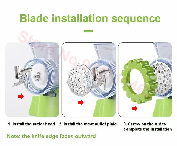 Multifunctional Grinder – High-Quality Meat Mincer, Vegetable Chopper & Blender (Random Color)