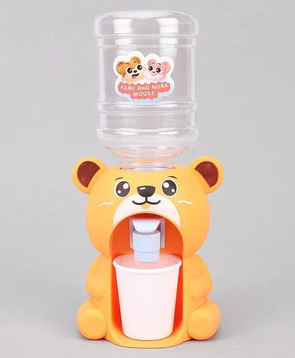 Cute Bear Water Dispenser Toy for Kids – Mini Drinking Fountain Cartoon Kitchen Toy (Random Color)