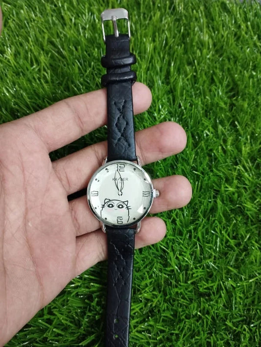 Kayuer Ladies Belt Watch – Stylish Casual Quartz Wristwatch with Adjustable Buckle (Random Color)
