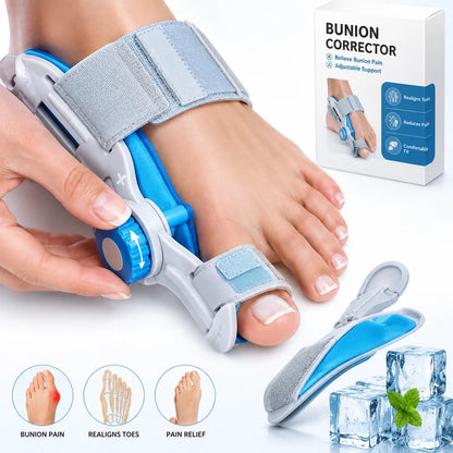 Ortho Life Hinged Bunion Splint | Adjustable Big Toe Corrector Brace for Hallux Valgus Pain Relief