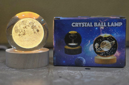 3D Moon Lamp – Touch Control LED Night Light (Rechargeable)