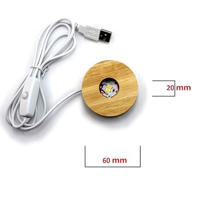 3D Moon Lamp – Touch Control LED Night Light (Rechargeable)