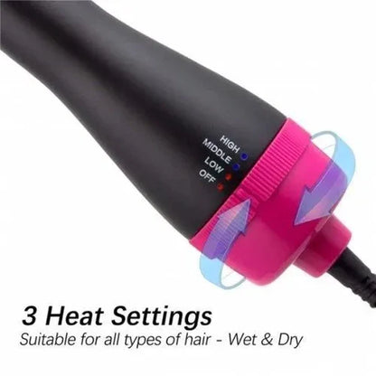 3-in-1 Hot Air Brush – Hair Dryer & Volumizer Styler