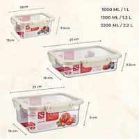 Premium Food Storage Containers Set – Plastic Lock & Lock Airtight Boxes