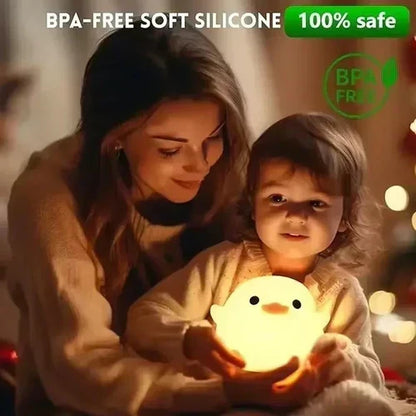 Rechargeable Panda Lamp – Cute Panda Silicone Night Light for Room Decoration