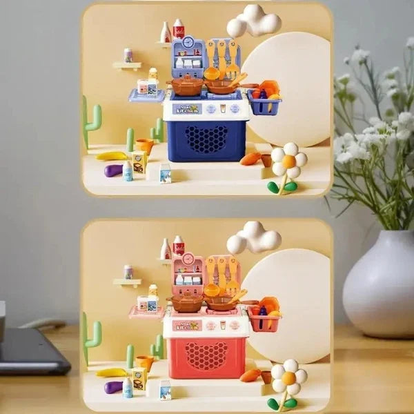 Kids Kitchen Set Simulation – Pretend Play Cooking Toy for Children